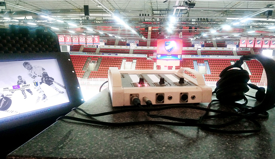 STREAM TEAM IS RUNNING REMOTE PRODUCTION OF FINLAND'S ICE-HOCKEY LEAGUE WITH OLYMPIA 3 CU