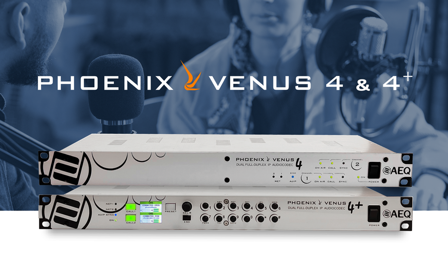 AEQ launches VENUS 4 IP audiocodec