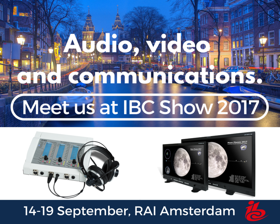 AEQ PRESENTS ITS NEW PRODUCTS AT THE IBC SHOW 2017